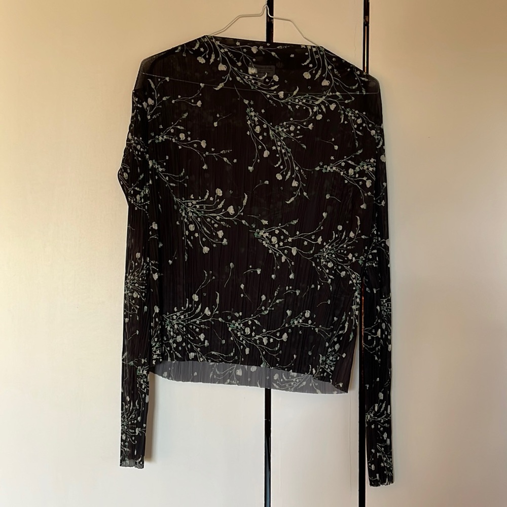 & Other Stories pleated sheer top
